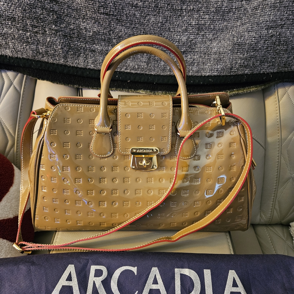 Arcadia Tan Handbag